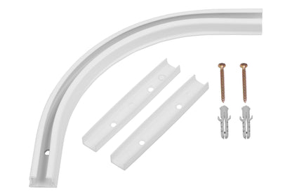 Universal PVC bend 90 degrees PRIMELINE1 inside/outside 1 set = 2 pcs Cezar White