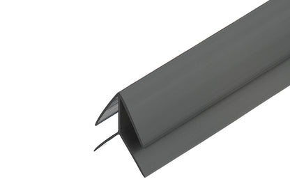 External corner strip for PVC paneling Cezar Graphite RAL7024 Matt 3m