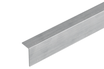 Kątownik PVC 20x10x1,1mm Cezar Srebrny Szczotkowany Połysk 2m