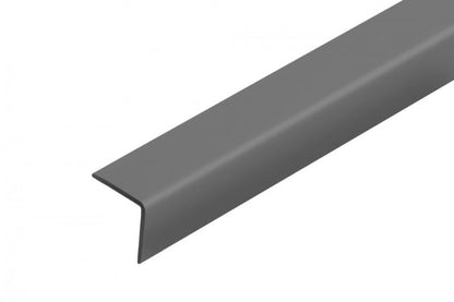 ПВХ уголок 15x15x1,1 мм, цвет антрацит, RAL7016, матовый, 2,75 м