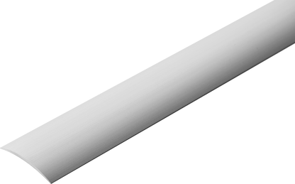 Овальный алюминиевый пороговый профиль, ширина 40 мм, матовый серебристый цвет Cezar, 1 м.
