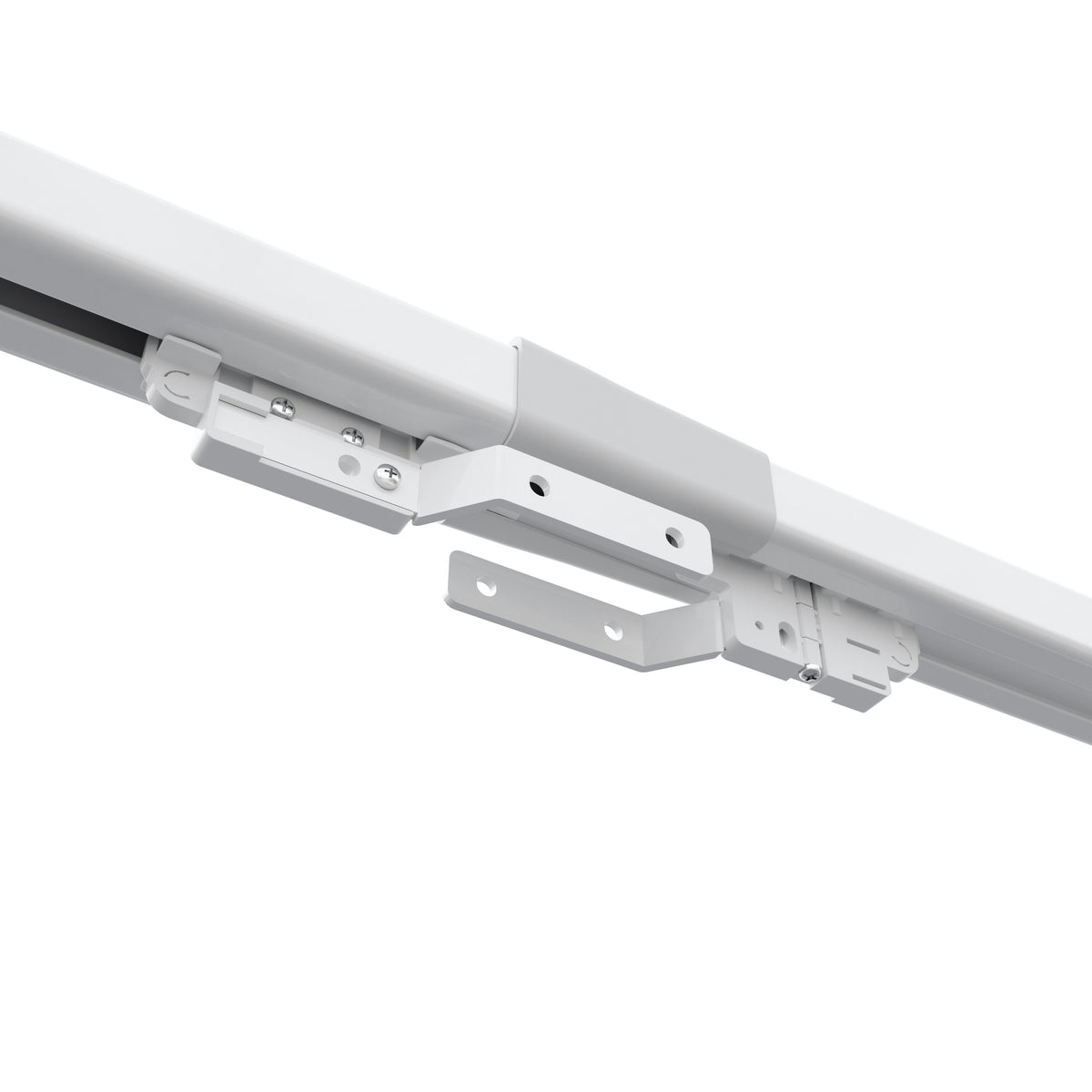 Teleskopowy Karnisz Elektryczny zasilanie 230V Wi-Fi z pilotem CEZAR Biały 1,80/3m