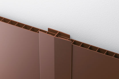 PVC H Cezar Cold White Matte joining strip for wainscoting 3m