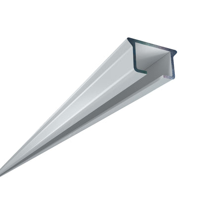Single aluminum curtain rail + accessories PRIMELINE1 Cezar White 2m