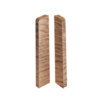 End caps for MASTERLINE skirting board 13x80mm 1 set = 2 pcs (L+R) Cezar Royal Oak Matt