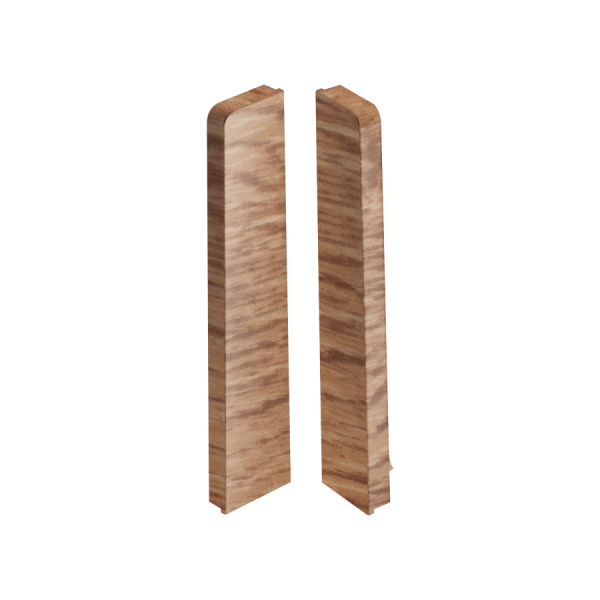End caps for MASTERLINE skirting board 13x80mm 1 set = 2 pcs (L+R) Cezar Royal Oak Matt