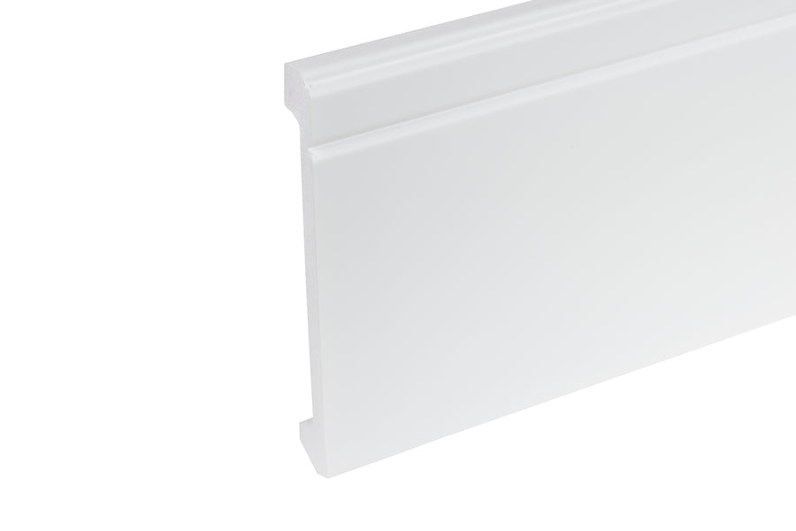 Listwa przypodłogowa LPC-30 138x16mm Cezar Biały RAL9003 Połysk 2,44m