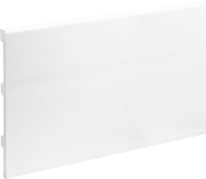 Плинтус LPC-39 195x17 мм, цвет Cezar White, глянцевый RAL9003, длина 2,44 м.