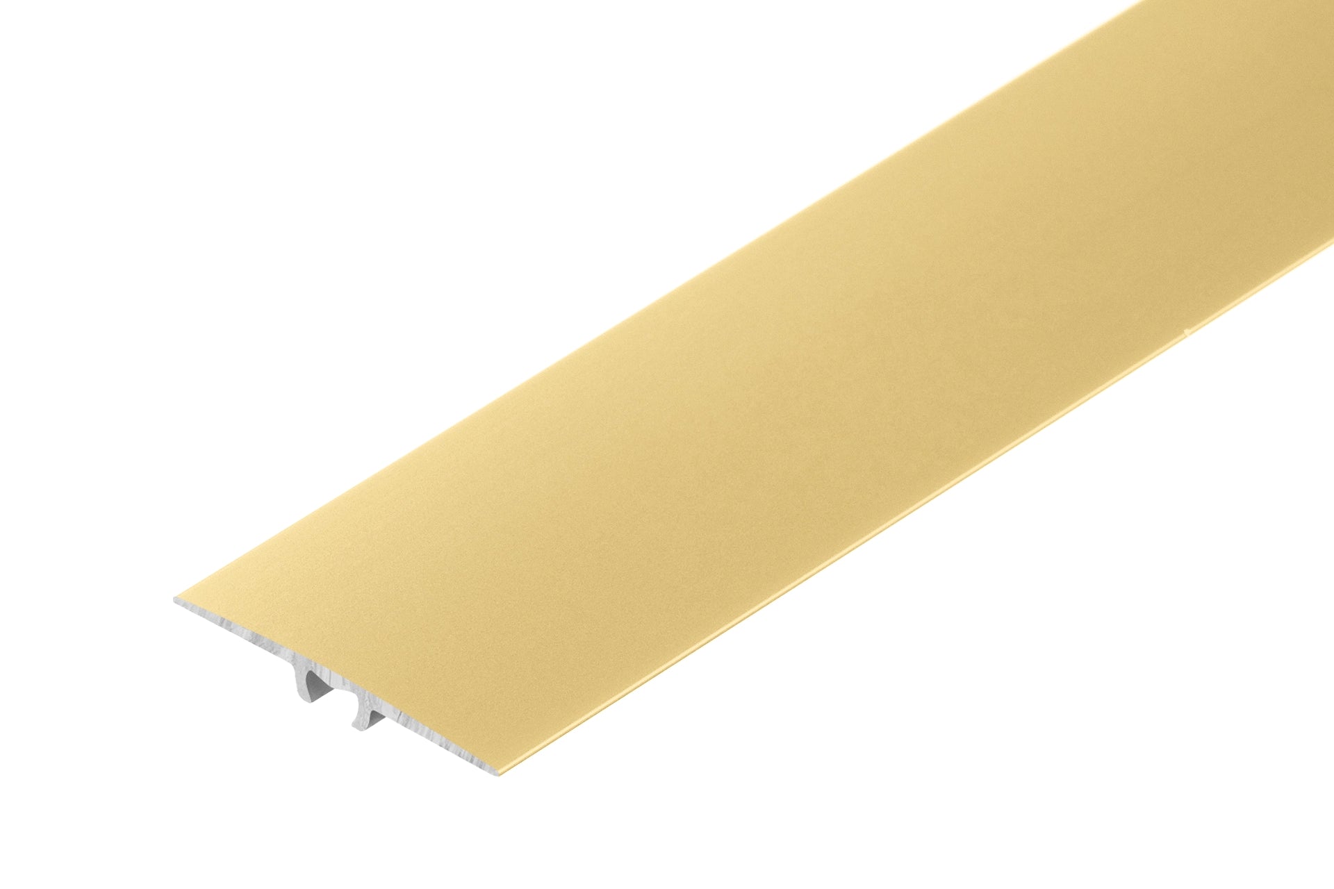 Profil progowy aluminiowy płaski 35mm 5w1 Cezar Złoty Mat 0,93m