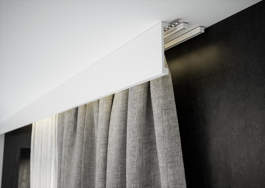 Listwa karniszowa 100x40mm Cezar Biały Mat 2,44m