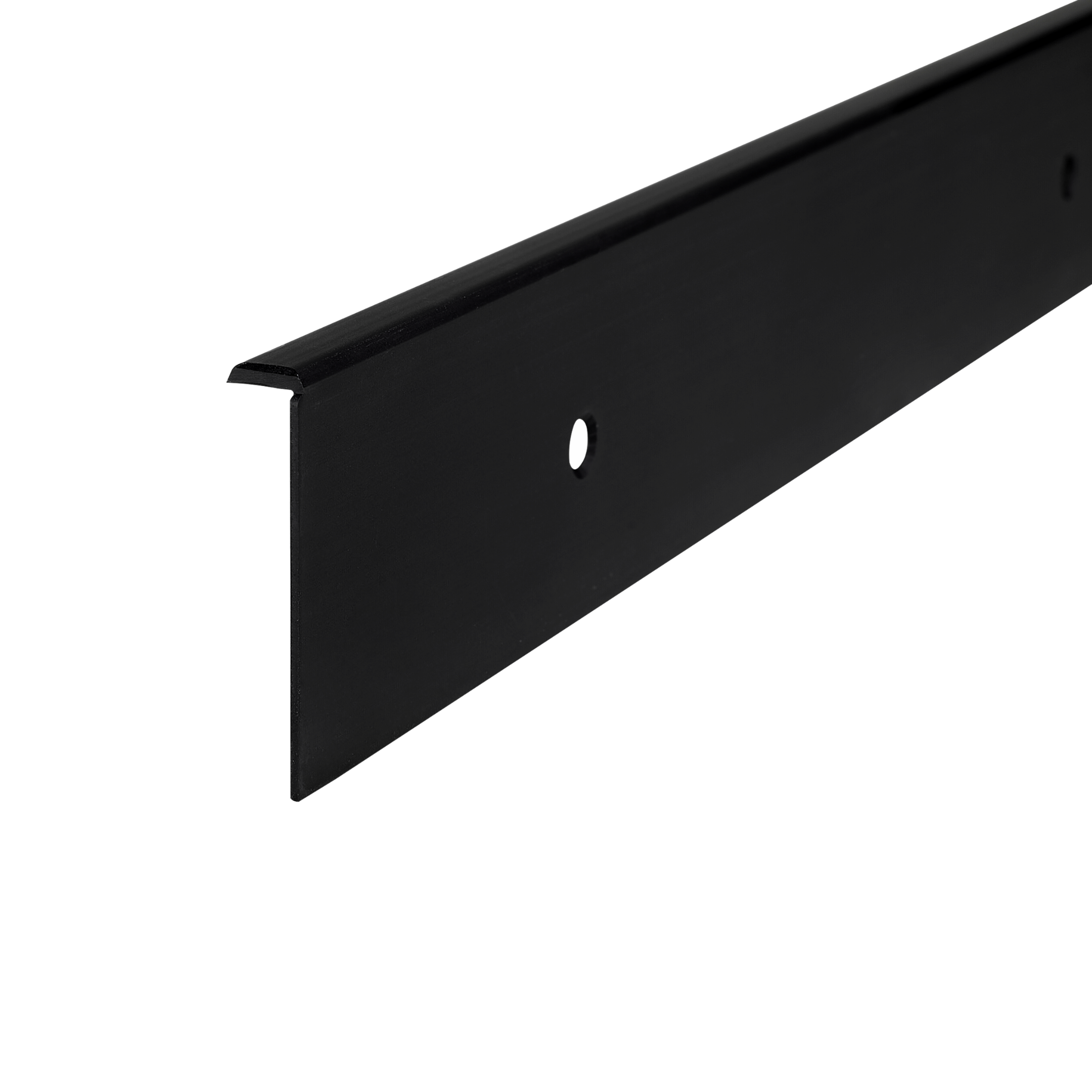 Listwa do blatu aluminiowa boczna 38mm Cezar Czarny mat 0,62m