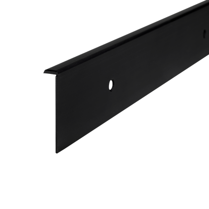 Aluminum side tabletop strip 38mm Cezar Black matt 0.62m