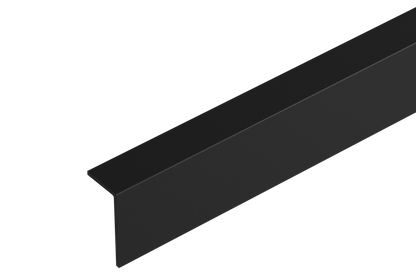 PVC angle 20x10x1.1mm Cezar Black RAL9005 Matt 2m