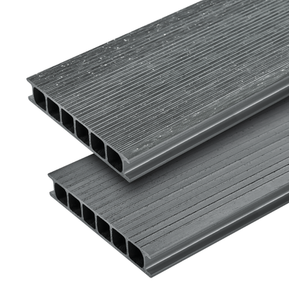 PVC garden board 180x30mm Cezar Gray Basalt RAL7012 2.20m
