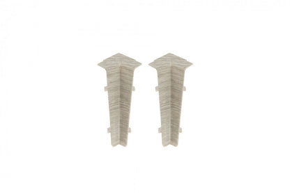 Внутренний угловой профиль для плинтуса Hi Line 23,4x75 мм. 1 комплект = 2 шт. Цвет: бежевый дуб, матовый Haras.