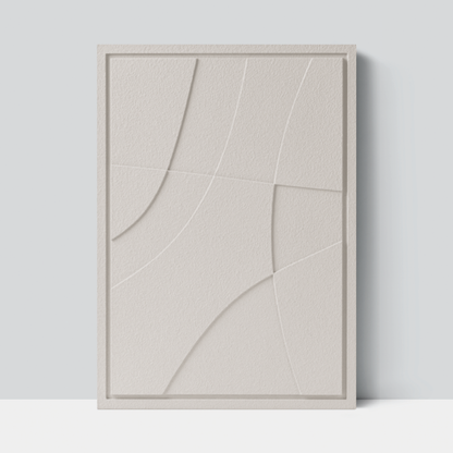 Wall Decor 350x500x18mm ABSTRACT 2 MURSO Natural Cream