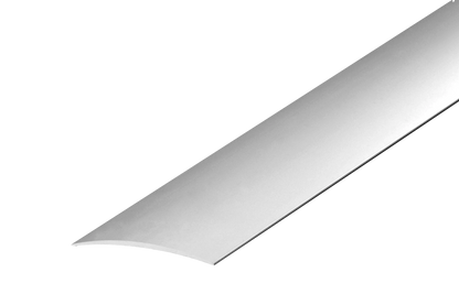 Oval aluminum threshold profile 60x5.1mm glued Cezar Silver Matt 1m