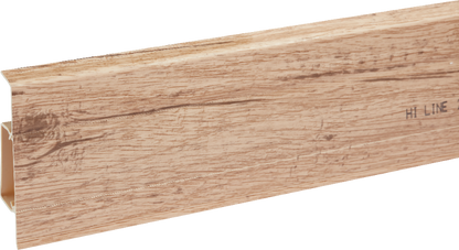 Hi Line PVC skirting board 23.4x75mm Cezar Malay Oak Matt 2.50m
