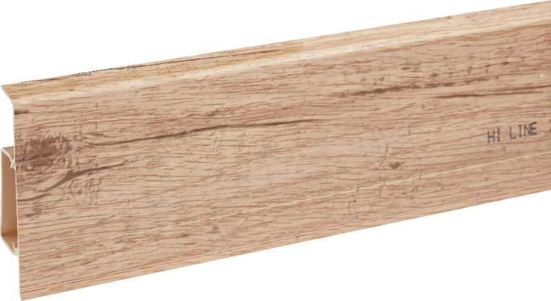 Listwa przypodłogowa PVC Hi Line 23,4x75mm Cezar Dąb Malajski Mat 2,50m