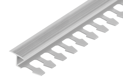 Алюминиевый компенсационный профиль для черепицы 14x8 мм для арок Cezar, натуральный, необработанный, 2,50 м