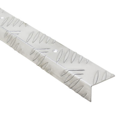 Kątownik aluminiowy schodowy ryż 40x25x1,5mm (moc.2 wkręty) Cezar Naturalny  2m