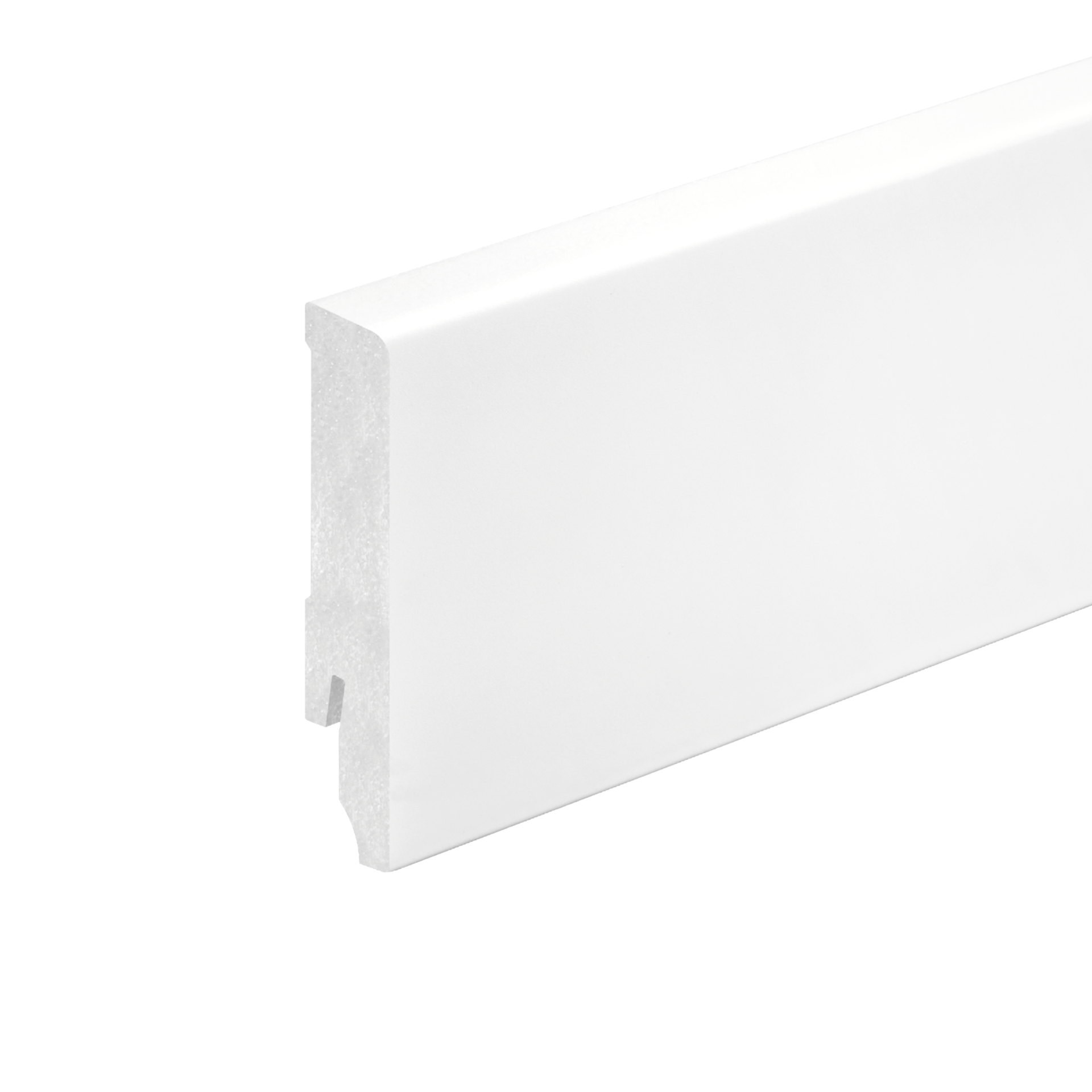 Listwa przypodłogowa LPC-51 80x14mm Cezar Biały Mat 2,44m