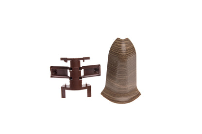 Narożnik zewnętrzny+RAK do listwy przypodłogowej Classic 22x59mm 1kpl=2szt(NZ+RAK) Cezar Dąb Zamkowy Mat