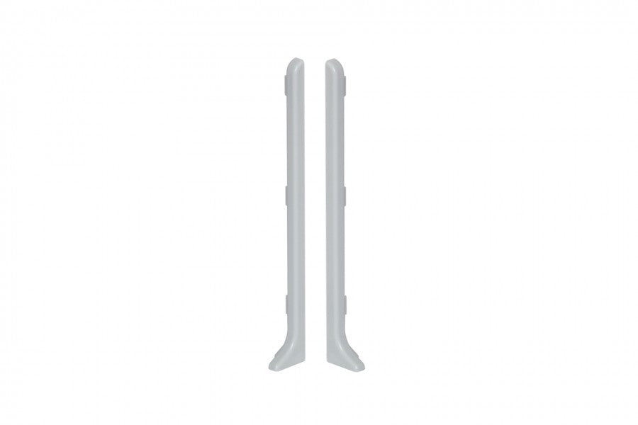 Zaślepki do listwy przypodłogowej 100mm 1kpl=2szt(L+P) Cezar Szary Jasny RAL7035 Mat