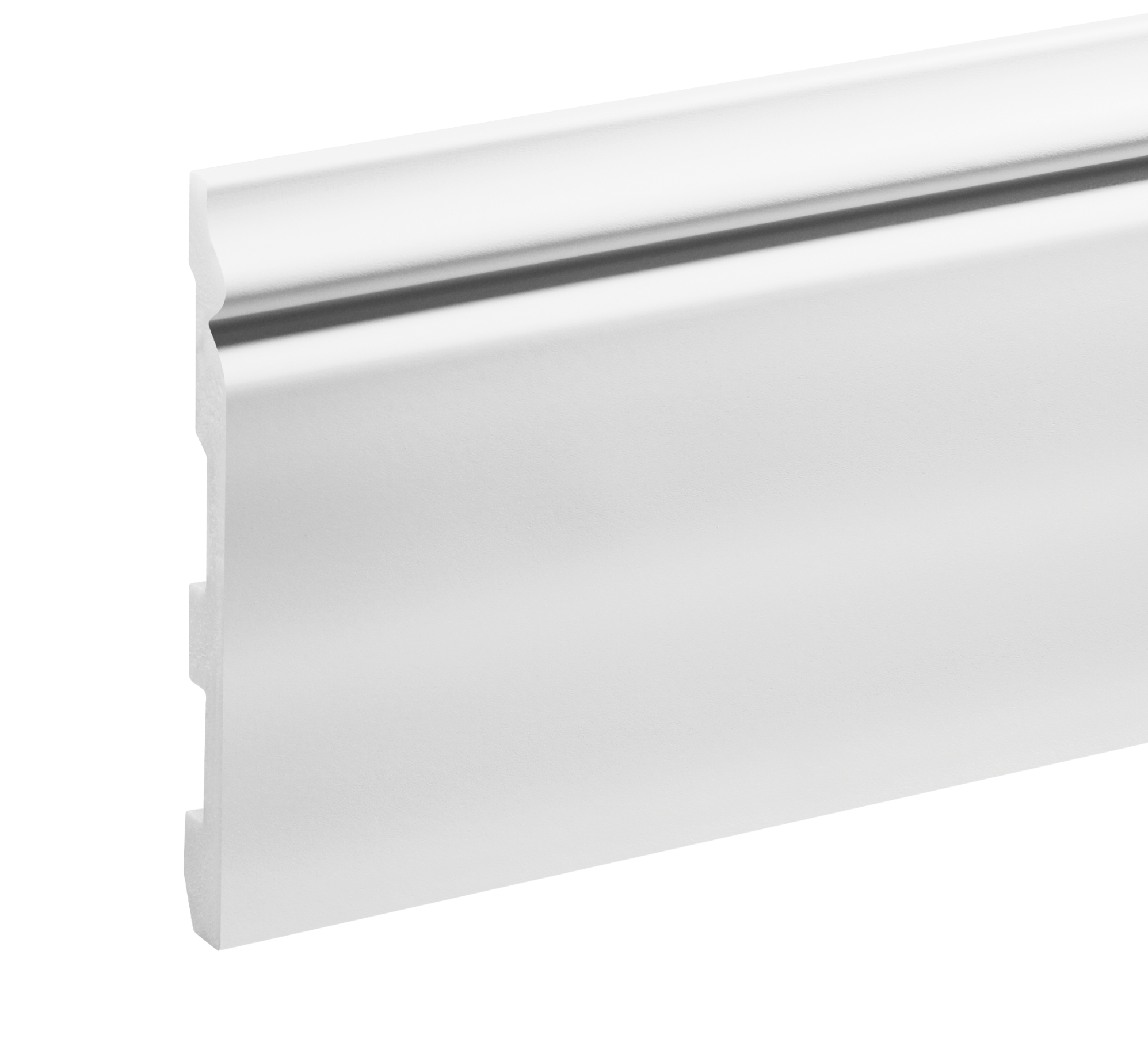 Listwa przypodłogowa LPC-24 136x16,8mm Cezar Biały Mat 2,44m