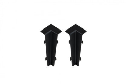 Narożnik wewnętrzny do listwy przypodłogowej Hi Line 23,4x75mm 1kpl=2szt Cezar Czarny RAL9005 Mat