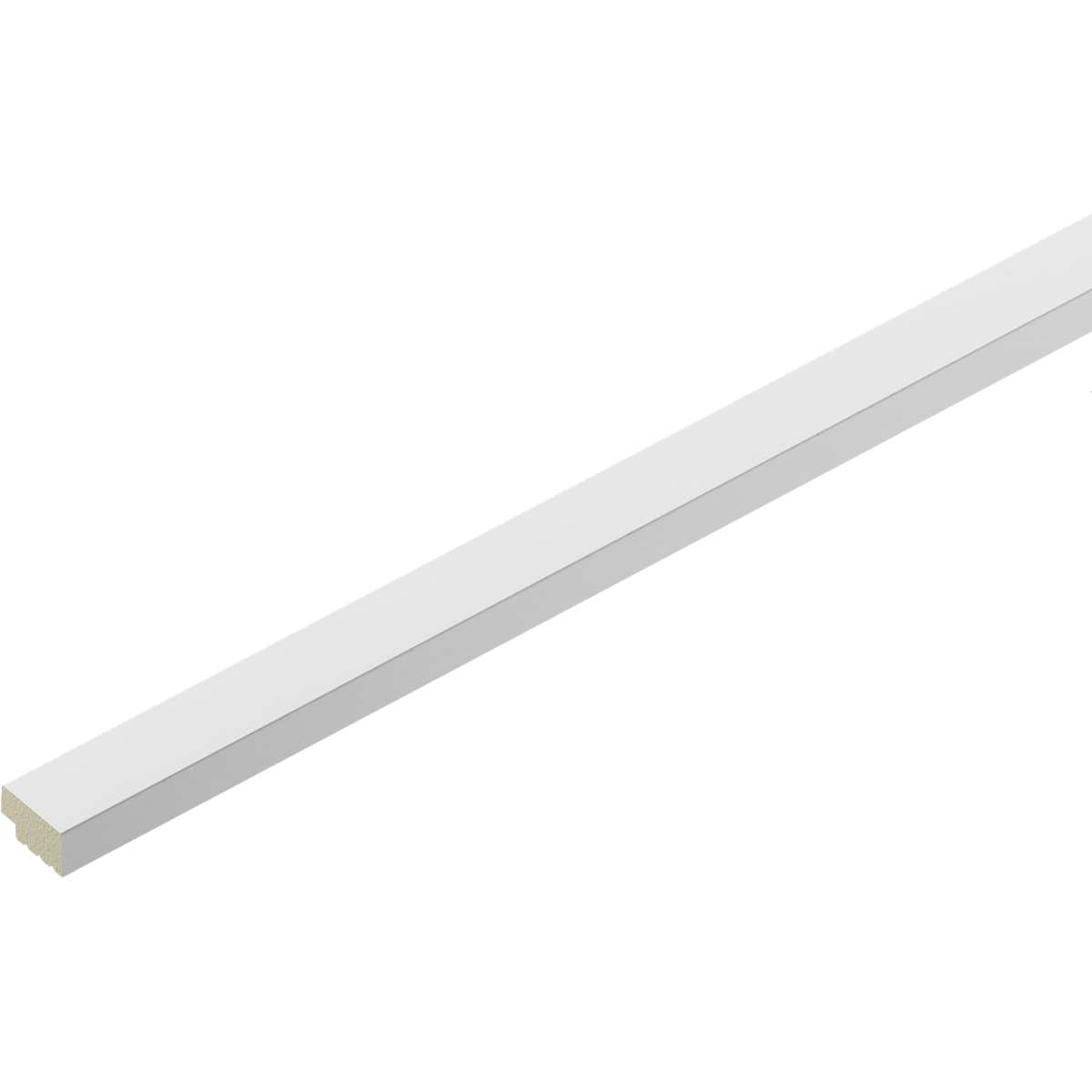 End strip for wall panel THALIA01 36.5x12mm Cezar White matt 2.80m