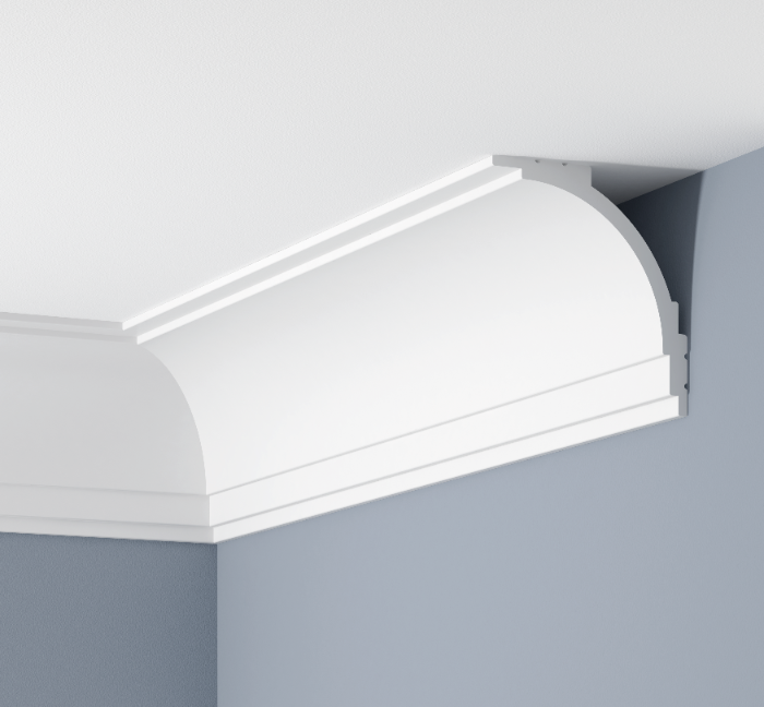 Listwa karniszowa 120x110mm Cezar Biały mat 2,44m