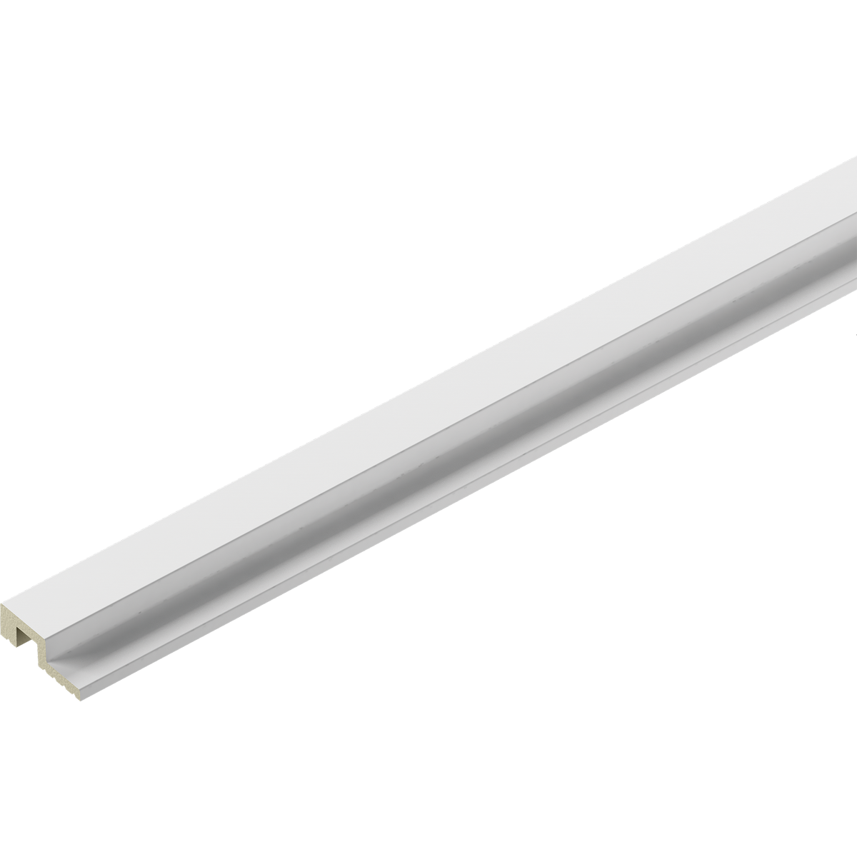 THALIA02 49.5x15mm Creativa by Cezar White Matte 2.80m Wall Panel End Trim