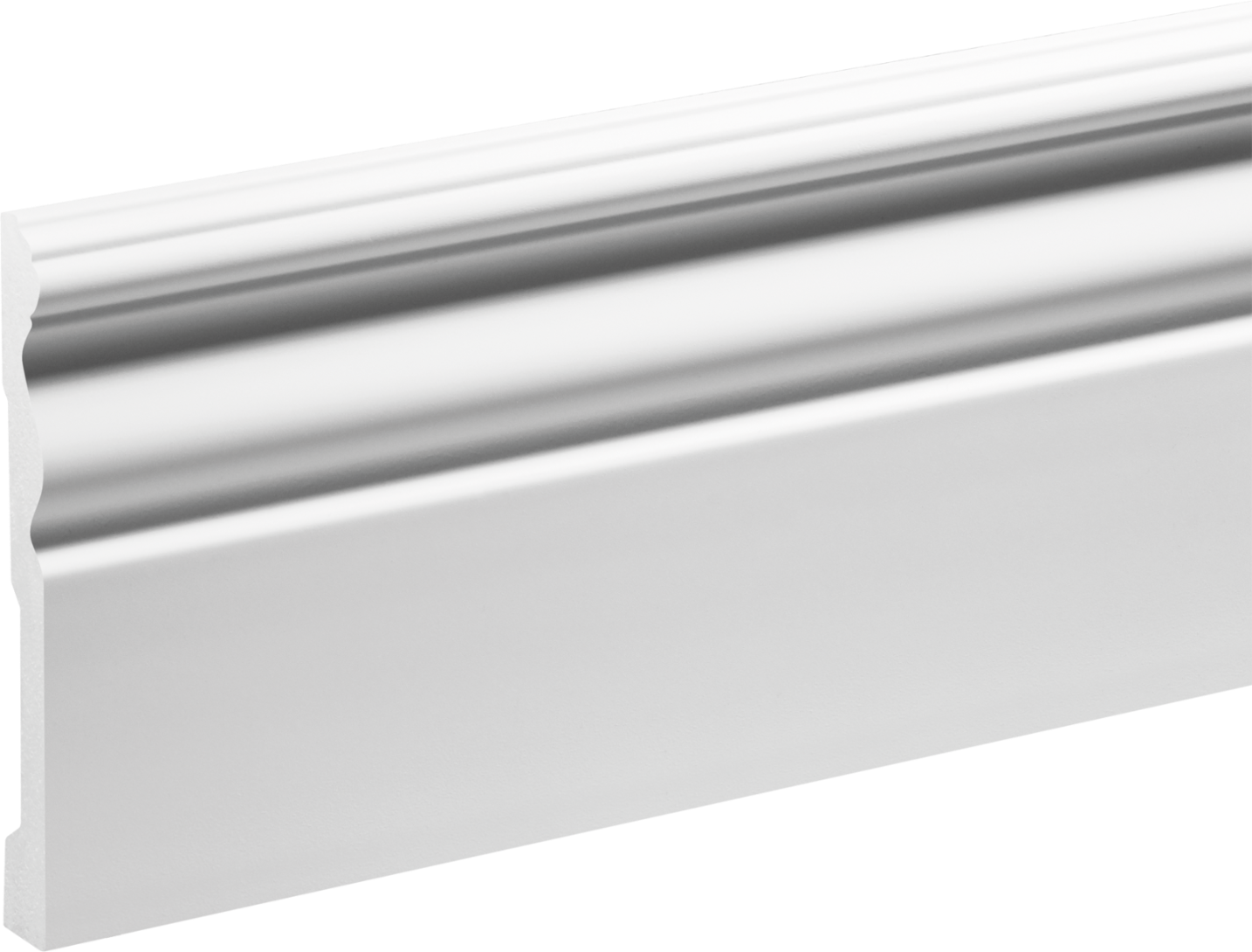 Listwa przypodłogowa LPC-09 119x15mm Cezar Biały Mat 2,44m