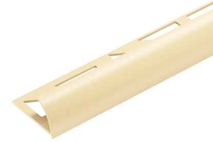 PVC external tile profile 10mm Cezar Ivory RAL1015 Matt 2.50m
