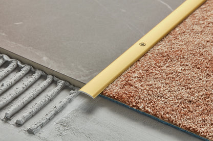 Profil progowy owalny aluminiowy 20mm Cezar Srebrny Mat 2m