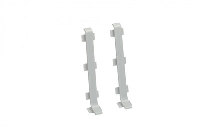 Connector for LP80 skirting board 80mm 1 set = 2 pcs Cezar Light Gray RAL7035 Matt