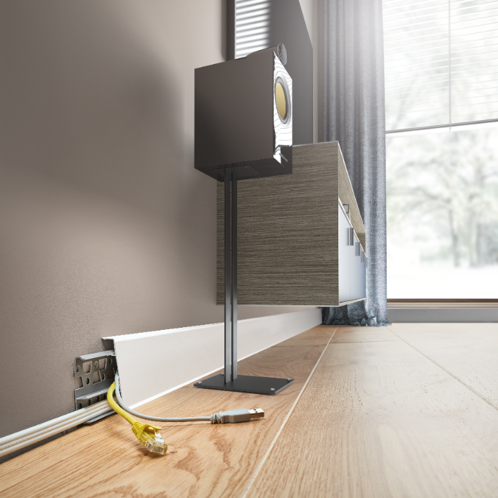 Listwa przypodłogowa PVC Hi Line Prestige 22x75mm Cezar Marsylia Mat 2,50m