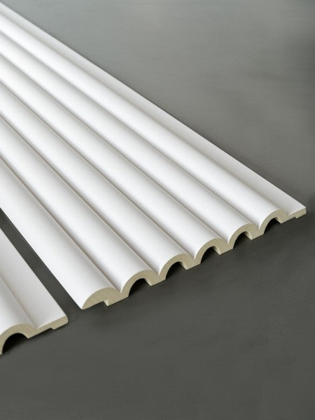 Стеновые панели LUGANO 400x35 мм Cezar, белые матовые, 2,60 м