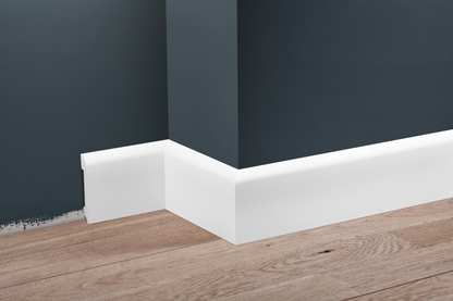 LPC-11 skirting board 78x13mm Cezar White RAL9003 Gloss 2.44m