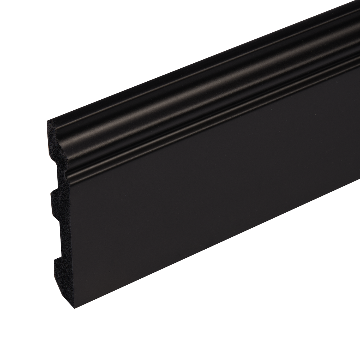 Listwa przypodłogowa 79x12,9mm LPC-07 Creativa by Cezar Czarny RAL9005 mat 2,44m
