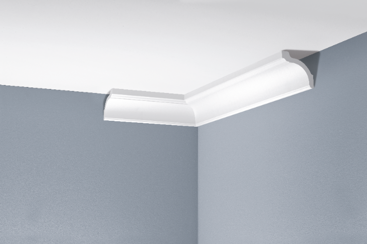 Listwa gzymsowa gładka LGG-21 Cezar Biała 2,40m