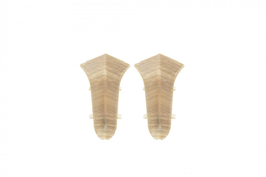 Narożnik wewnętrzny do listwy przypodłogowej Classic 22x59mm 1kpl=2szt Cezar Dąb Cavalion Mat