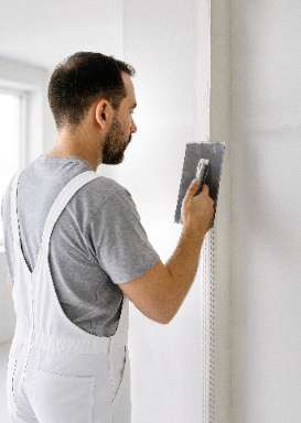 Cezar PVC straight construction corner, white matt, 3m