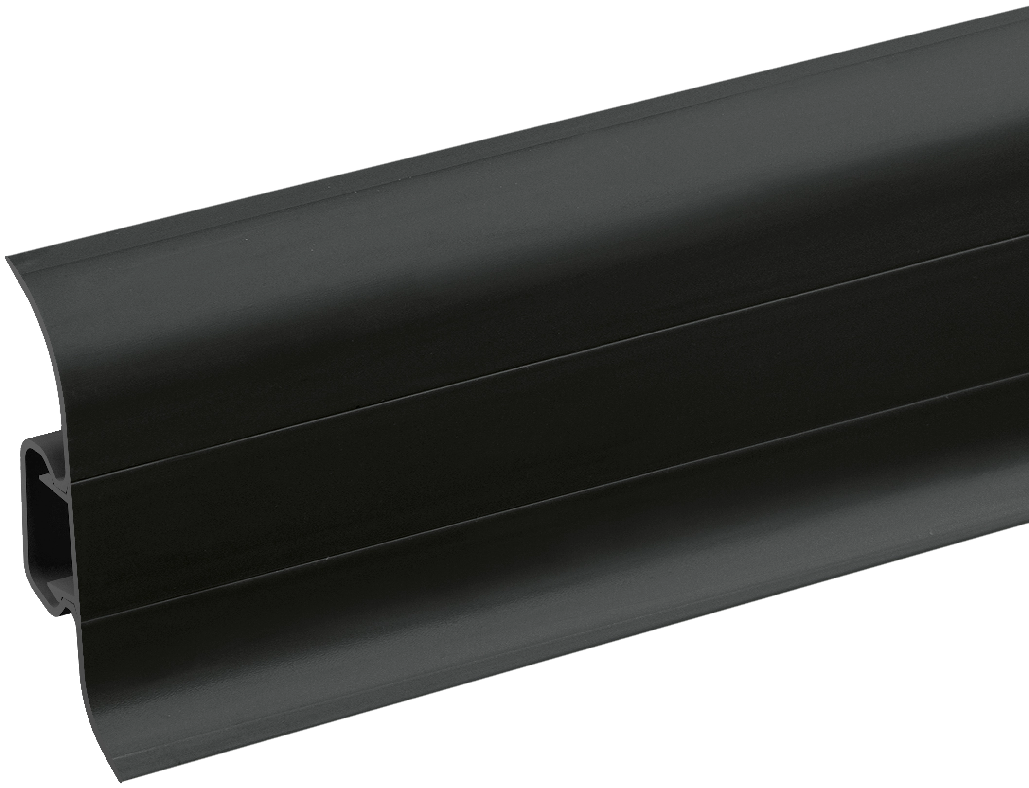 Listwa przypodłogowa PVC Premium Classic 22x59mm Cezar Czarny RAL9005 Mat 2,20m