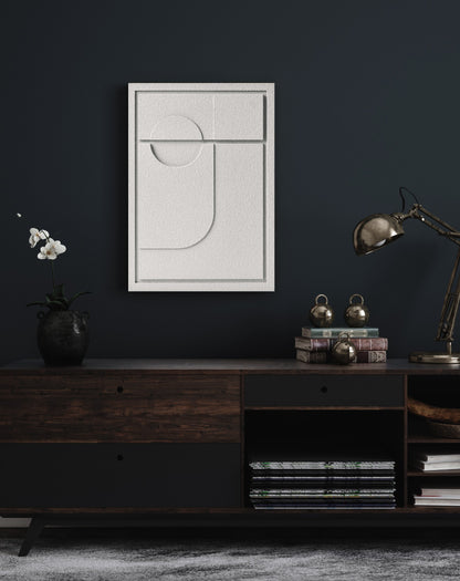 Wall Decor 500x700x18mm GEOMETRIC 2 MURSO Bianco