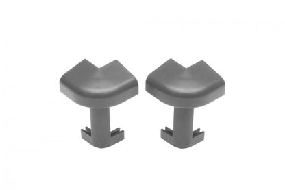 Narożnik zewnętrzny do listwy dywanowej ożebrowanej Cezar Szary Ciemny Mat