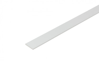 Flat PVC bar 30x2.5mm Cezar White RAL9003 Matt 2.75m