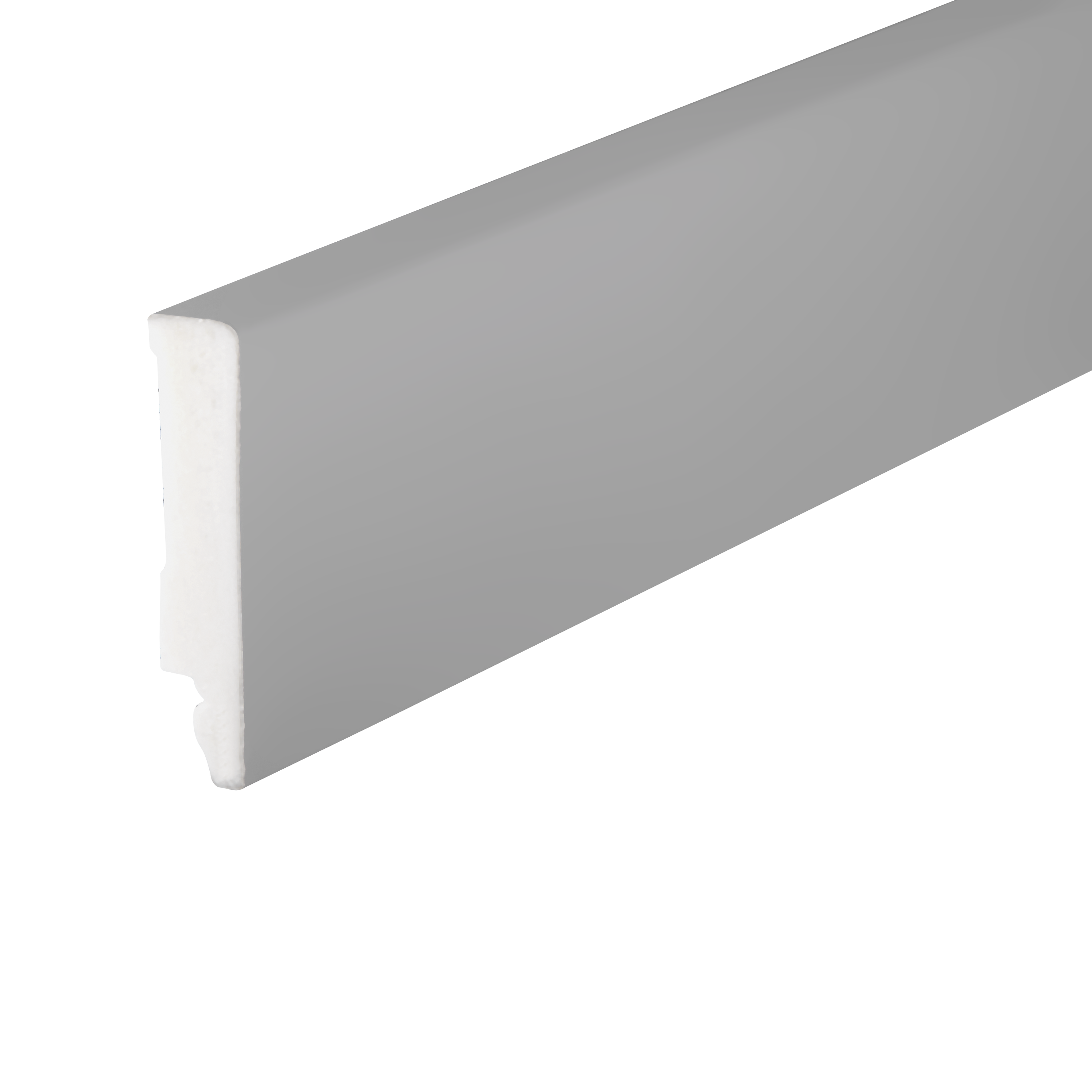 Listwa przypodłogowa 80x14mm CEZAR EARTH Line Szary Ciemny okleina półmat 2,20m