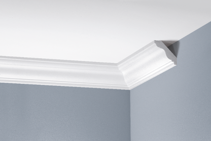 Smooth cornice strip LGG-16 Cezar White 2.44 m